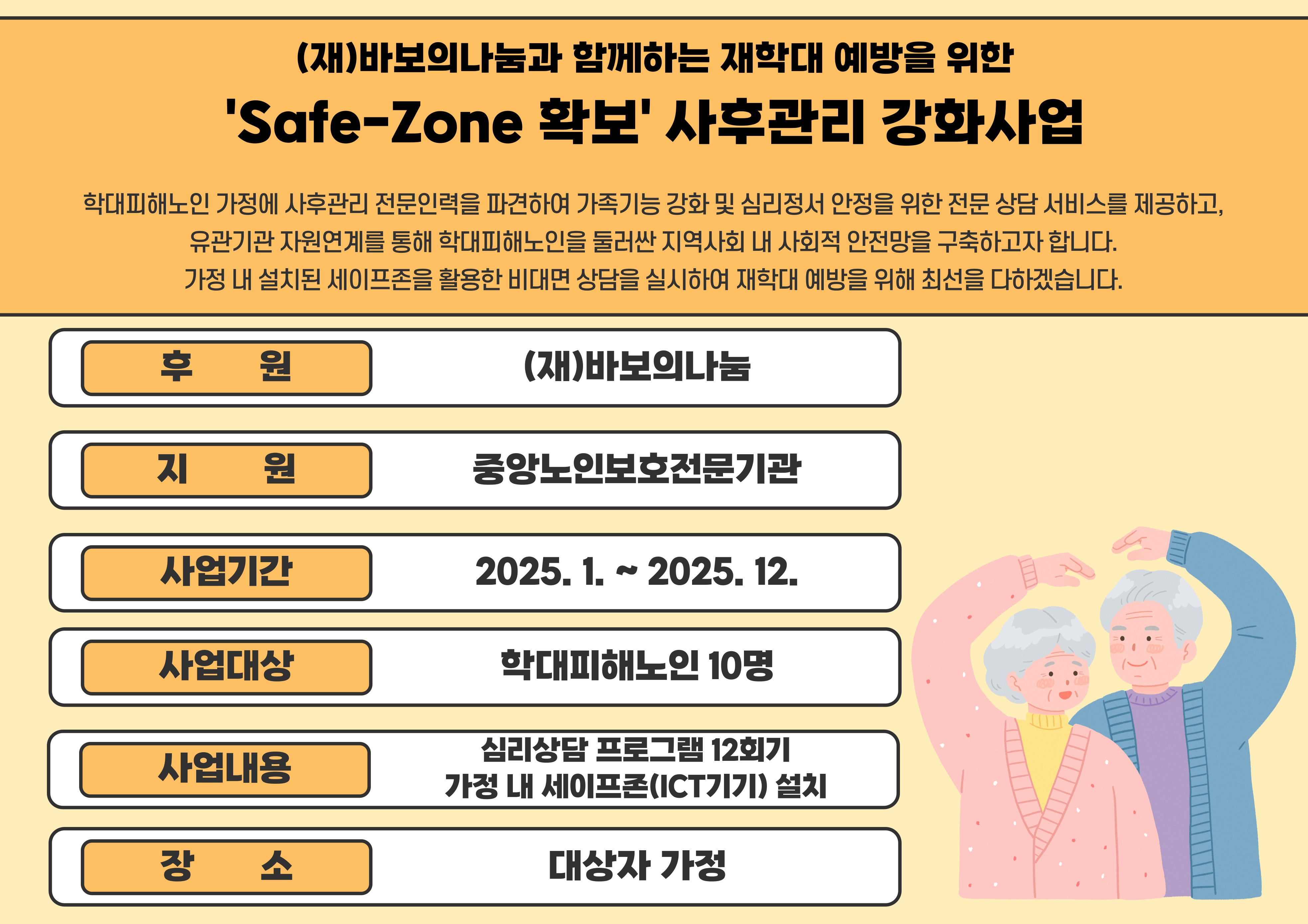 2025년 재학대예방을 위한 사후관리강화사업 